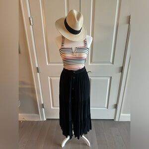 French Connection tiered button down skirt